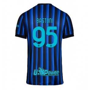 Inter Milan Alessandro Bastoni #95 Hjemmebanetrøje 2025-26 Kortærmet